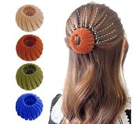 9PCS Hair Nest for Women, Hair Nest for Bun, Velvet Hair Nest, Adjustable Birds Nest Hair Clips for Thin Hair, Bird Nest Magic Hair Clip With Hair Bun Clips, Hair Accessories for Women