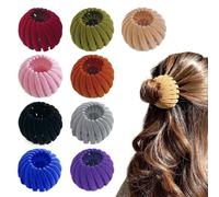 9PCS Hair Nest for Women, Hair Nest for Bun, Velvet Hair Nest, Adjustable Birds Nest Hair Clips for Thin Hair, Bird Nest Magic Hair Clip With Hair Bun Clips, Hair Accessories for Women
