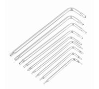 9pcs L Forme Clé Hexagonale Torx T6-T27 Ensemble Cle Allen Torx - Clé Étoile Universelle pour Vélo, Voiture, Appareils Ménagers - Kit D'outils À Main pour Réparation T6 T7 T8 T9 T10 T15 T20 T25 T27