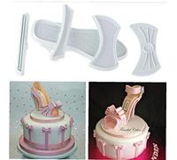 9Pcs Pactical Fondant gâteau en Plastique Lady Haute Chaussures à Talons de Cuisson Moule Cutter Moule