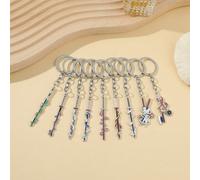 9pcs Porte-clés Épée Nichirin Demon Slayer Pendentif en Émail Métallique Cosplay Accessoire pour e Voiture et Sac PlantesAlliage de zinc