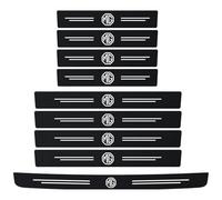 9Pcs Protection Seuil de Porte Voiture, pour MG 3 5 6 7 GT ZS HS RX5 Autocollant en Carbone Film Adhésif Protection Seuil Porte Voiture Auto