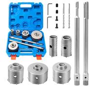 9PCS Scie Cloche Trépan Béton Scie Trépan Carotteuse à Sec Coupe Trou Mur 30mm 40mm 65mm 80mm 100mm Foret Pierre avec Adaptateur SDS Plus SDS MAX et Foret de Centrage Pour Ciment, Brique, Pierre, Mur