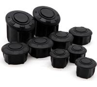 9pcs/set Motorcycles Frame Hole Cover Plug Kit decor for BMW R1200GS R1250GS black