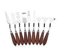 9pcs Spatula Paint Mélange de Peinture Settle Artist Palette d'huile Palette Palette Couteau Formes de Spatules à Diverses et textures. Spécialement Conçu pour les Bords, Vous êtes Si