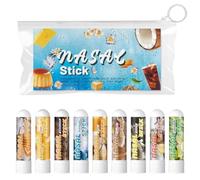 9pcs Stick Nasal, Bâton D'inhalateur Nasal, Bâton D'inhalateur De Nez, Soulagement Des Sinus Et Congestion, Améliorer La Concentration EtRespirer Mieux, Offre Une Sensation De Refroidissement Fraîche