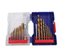 9PCS Taps 9PCS Bits Drill Tool Set, Metric Taps Thread Repair 9 Bits Hole Drilling Standard Drills Sharp Cutting M2 Steel for Home Professional Tasks