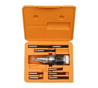 9pcs. Tête de perçage Kit tête d'alésage MT2-M10 Jeu de barres d'alésage Fraiseuse Accessoires Outils de fraisage F1-12 50mm pour tour/fraise