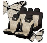 9Pcs Voiture Cuir Ensembles Housses siège, pour Peugeot 3008 II SUV/3008 I P84 T8 2009-2019 2020 2021 2022 2023 2024 Respirant Antidérapant Imperméable 5 Seats Full Set Accessoire,B