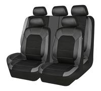 9Pcs Voiture Cuir Ensembles Housses siège, pour Toyota Prius IV/Prius PHEV/Prius Prime 2016-2022 Confortables Respirant Antidérapant Imperméable 5 Seats Full Set,B/Grey