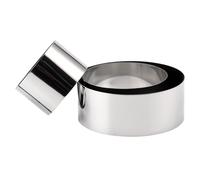 9Pièces Anneaux À Mousse Acier Ronds Pour Pâtisseries Argentés