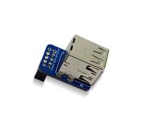 9Pin USB para 2.0 Adaptador Placa de Expansão Placa-Mãe 2 Portas Conversor USB2.0 um Extensor Fêmea