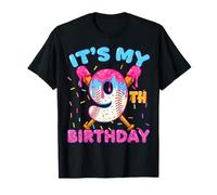 9th Birthday Baseball 9 Year Old Ice Cream Drip Boy Baseball T-Shirt