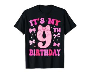 9th Birthday Girls Nine Years Old It's My 9 Bday T-Shirt