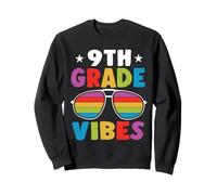 9th Grade Back to School Sunglasses Vibes Retro First Day Sweatshirt