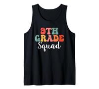 9th Grade Squad Retro Groovy Men Women First Day of School Débardeur