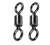 9Tong Émerillon de Pêche Haute Résistance Nickel Noir | Eau Salée Eau Douce Émerillons à Barillet Émerillons de Pêche Ultra-résistants Cuivre