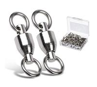 9Tong Emerillons Roulement à Billes Souder, Pêche émerillon Roulants Baril Connecteur Anneaux Solides Accrochage en Alliage 25pcs 33bs
