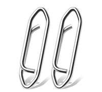 9Tong Haute résistance émerillons de pêche Eau salée Inoxydable Snap de pêche Connecteur Clip Snaps émerillons Leurre Clip Changement Rapide Blanc Nickel, 50pcs, 110lbs