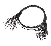 9Tong Haute Résistance Kit de Bas de Ligne de pêche Pivot de pêche à la Plateforme Lourde Eau salée Ligne Bas de Ligne de Fil Connecteur instantané 20pcs 51cm 54kg