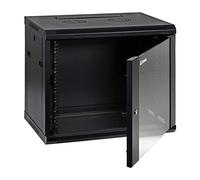 9U Armoire murale professionnelle pour serveur réseau 19" Noir profond (entièrement assemblé)