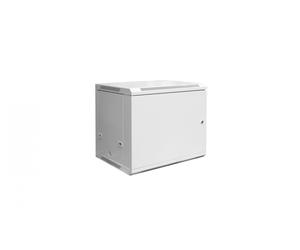 9U wall mounting cabinet 19" rack 600x450, drzwi pełne, mounted, 60kg, grey (RAL 7035)