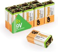 9V Super Alcaline par Batteries Temps de Fonctionnement Extra LongLa Batterie Peut être utilisée dans Tous Les appareils compatibles 9V (boîte de 8)