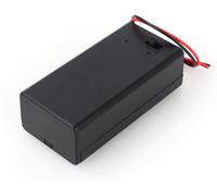 9V Volt Boîte de Support de Batterie PP3 Boîtier DC avec Couvercle d'interrupteur Marche/arrêt de Fil de Fil