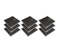 9x Filtre choc 450x450x25mm avec poignées pour hotte pro (Type B)
