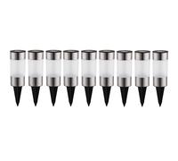 9x lampe d'extérieur sur pied, solaire, avec piquet de terre, éclairage de jardin