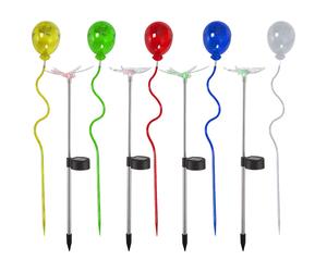 9x LED Solar Lampe d'extérieur Décoration de jardin Papillon Libellule multicolore