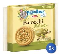 9X Multipack Mulino Bianco Biscotti Baiocchi Gr 168 Pistaches