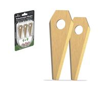 9x To the South® Lames de tondeuse robot universelles compatible avec Bosch Indego & Honda Miimo HRM 40 (Live) & HRM 70 Live - Titanium Coated - 9 pièces