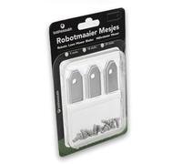 9x To the South® Robot Tondeuse Lames Acier Compatible avec Gardena SILENO Minimo 500-9 pièces