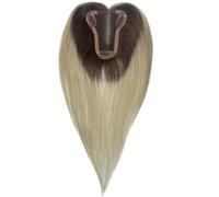 9x10cm femmes Toppers vrais cheveux humains sans frange, pièces d'extensions de cheveux supérieurs for éclaircir la Base de dentelle