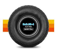 9x3.50-4 Pneu Plein Anti-Crevaison sans Gonflage 9/3.50/4 Résistant à l’Usure et 9 3.50 4 Antidérapant - Tondeuse Scooter