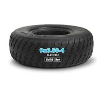 9x3.50-4 Tubeless Solid Tire | Flat Free Lawnmower Tire 9" x3-1/2 inch | Lawn Mower Anti-Puncture Tires for Mini Tractor Hand Trucks Mini ATV
