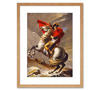 9x7 '' Paintings Portrait Napoleon Emperor Alps Horse Framed Art Print F97X782