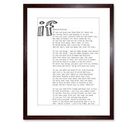 9x7 '' Quote Motivation Rudyard Kipling If White Framed Art Print F97X1026