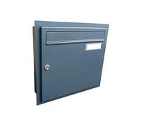 A-01 LETTERBOX24.de Boîte aux lettres encastrable Anthracite (RAL 7016) avec porte-nom