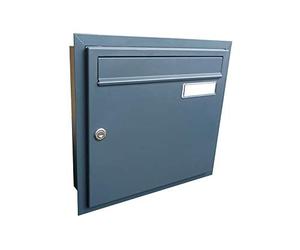 A-01 LETTERBOX24.de Boîte aux lettres encastrable Anthracite (RAL 7016) avec porte-nom