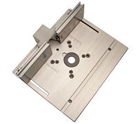 A-02 Plaque d'insertion de Table de routeur en aluminium avec jauge à onglet pour le travail du bois, scie de Table, tondeuse multifonctionnelle, Machine à graver ""Nipseyteko