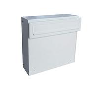 A-050 Boîte aux lettres pour clôture en blanc (RAL 9016) - LETTERBOX24.de