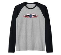 A-10 Warthog Nez Art P40 P51 Bouche de Requin Manche Raglan