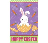 A 12 X18 Inches Own Drapeau De Jardin Double Face, Drapeau Ufs De Lapin Mignons, Joyeux Pâques, Printemps Drapeau Haute Qualité ""Nipseyteko