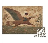 A 13th Cadeau Unique Décoration Intérieure Century Boy Riding A Giant Aigle Jeu ÉduChatif Challenge Toy Adultes & Enfants des 14 Ans 1000pcs (75x50cm)