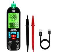 A-1X Multimètre Numérique Intelligent Mini Testeur Électrique Rechargeable avec Nouvel Écran ID Détecteur de Tension Sans Contact Testeur de Continuité Capacité Ohm Diode Câble Sous Tension