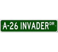 A 26 A26 Invader Airforce Pilot Metal Wall Decor Street Sign