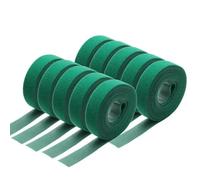 à 30 rouleaux de 5 m de bande auto-agrippante réutilisable pour câbles, largeur 10 à 25 mm, fixation adhésive, en nylon vert, x 10 rouleaux (largeur 25 mm).