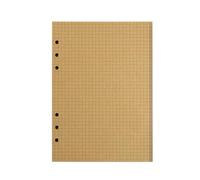 A 5 Recharges Papier 80, paper GRID, I J | Papier à notes rechargeable, feuilles de remplacement à 6 trous pour carnet de notes, papier à lignes horizontales,